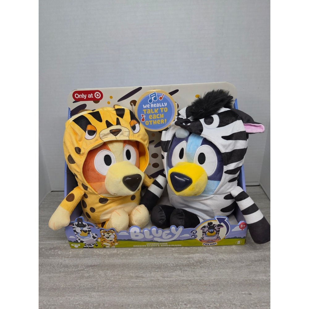Bluey & Bingo Interacting Onesies Plush Set Target Exclusive Talking Toys NEW
